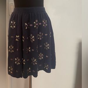 XS Opening Ceremony mini skirt with jewel details. Perfect for Bejeweled!